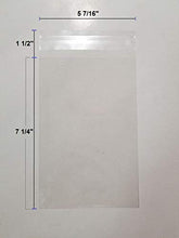 Load image into Gallery viewer, UNIQUEPACKING 100 Pcs 5 7/16 X 7 1/4 Clear A7+ Card Resealable Cello/Cellophane Bags Good for 5x7 Card Item (Fit A7, 5x7 Card w/Envelope)
