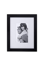 Load image into Gallery viewer, Malden International Designs Matted Linear Classic Wood Picture Frame, Black ( 4x6 Inchesã‚â  )
