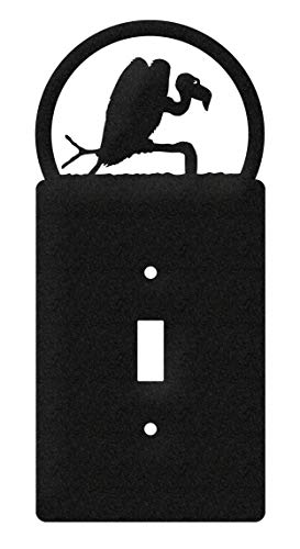 SWEN Products Buzzard Wall Plate Cover (Single Switch, Black)