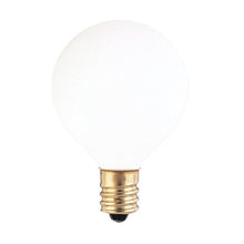 Load image into Gallery viewer, Bulbrite 300025 25G12WH 25-Watt Incandescent G12 Globe, Candelabra Base, White (Pack of 6)
