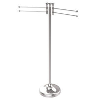Allied Brass RDM-8-PC 4 Pivoting Swing Arms Towel Stand, Polished Chrome