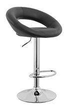 Load image into Gallery viewer, WILLIAMS HOME Barstool with Crescent Back in Black - Set of 2

