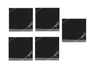 5pack Black Bracelet Jewelry/Gift Card Gift Boxes with Filler and Silver Bow Strings