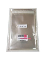 UNIQUEPACKING 100 Pcs 4 5/8 X 5 3/4 Clear A2+ Card Resealable Cello/Cellophane Bags (Fit One A2 Size Card w/Envelope)