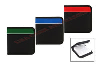 24 Capacity Disc Nylon CD DVD Album Wallet Holder Case Bag Square Zipper