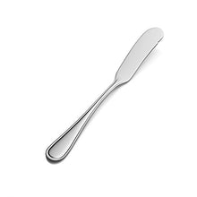 Load image into Gallery viewer, Bon Chef SBS313 Bonsteel 18/0 Tuscany Flat Handle Butter Spreader, 6.97&quot; Length (Pack of 12)
