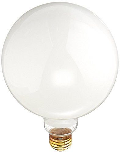 Bulbrite 350150 150G40WH 150-Watt Incandescent G40 Globe, Medium Base, White (Pack of 12)