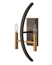 Load image into Gallery viewer, Hinkley 3460SB Transitional Two Light Wall Sconce from Euclid Collection in Two-Tonefinish,
