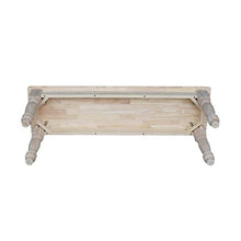 Load image into Gallery viewer, International Concepts Farmhouse Bench, Unfinished
