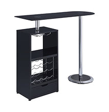 Load image into Gallery viewer, Coaster Home Furnishings CO- Bar Table W/Wine Storage, Black
