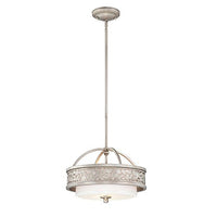 World Imports Lighting 23093 Amano Collection 3-Light Silver Small Pendant