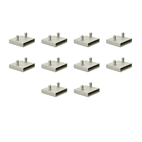 53mm Centre Bed Slat Holders Caps for Metal Frames - 2 prongs (Pack of 10)