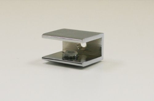 Square Chrome Shelf Clamp with Waterproof Hardware