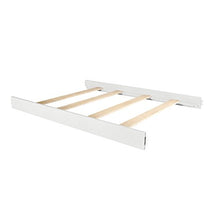 Load image into Gallery viewer, Evolur Convertible Crib Wooden Full Size Bed Rail, Brush White
