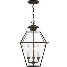 Load image into Gallery viewer, Livex Lighting 2385-07 Westover 3-Light Outdoor Hanging Lantern, Bronze
