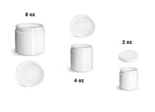 Load image into Gallery viewer, QTY 30-2 Oz White Double Wall Plastic Container (2 oz)
