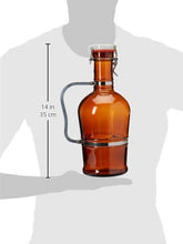 Load image into Gallery viewer, 2 Liter Growler with Metal Handle- Amber
