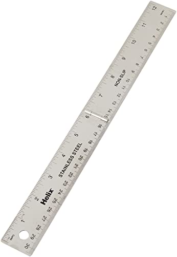 Helix Dead Length 30cm 12 inch Steel Folding Ruler