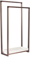 Kingston Brass SCC8265 Pedestal 2-Tier Steel Construction Towel-Rack with Wooden Case, Oil Rubbed Bronze