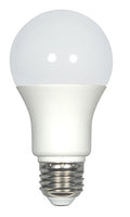 Satco S9212 A19 LED Frosted 2700K Medium Base Light Bulb, 7.6W