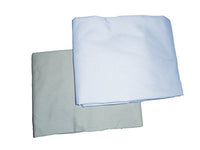 Baby Doll Bedding 2 Piece Cradle Sheet Set, Grey/Blue