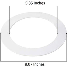 Load image into Gallery viewer, 10 Pk White Goof/Trim Ring for 5/6 inch Recessed Can Lighting Down Light, Outer Diameter 8 inches, Inner Diameter 5.8 Inches
