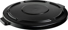 Load image into Gallery viewer, Rubbermaid Commercial 264560Bla Vented Round Brute Lid 24 1/2 X 1 1/2 Black
