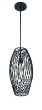 Load image into Gallery viewer, Lite Source LS-19739 Waggoner Pendant with Black Metal Shade
