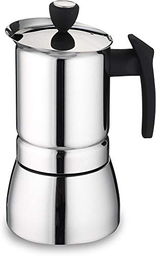 Cafe Ole Espresso Coffee Maker, Stainless Steel, Silver, 9 Cup