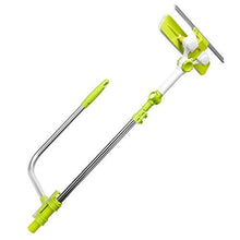 Load image into Gallery viewer, Aluminum Telescopic Window Cleaner Smart Angle Adjust Window Cleaning Tool with Squeegee for External Double Faced Window Glass
