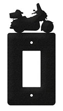 Load image into Gallery viewer, SWEN Products Motorcycle Full Dressed Wall Plate Cover (Single Rocker, Black)
