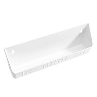 Rev-A-Shelf 14 Inch Polymer Kitchen Sink Front Tip Out Trays and Hinges, White