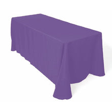 Load image into Gallery viewer, Tablecloth Polyester Restaurant Line Rectangular 90x132&quot; Purple By Broward Linens
