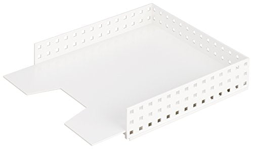 Like-it CB-9029 Storage Case, Multi File Tray, Width 11.4 x Depth 13.8 x Height 2.5 inches (28.7 x 35 x 6.3 cm), White, Made in Japan