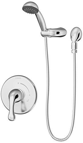 Symmons 6604-1.5-TRM Unity Single Handle 1-Spray Tub and Hand Shower Trim in Polished Chrome - 1.5 GPM (Valve Not Included)