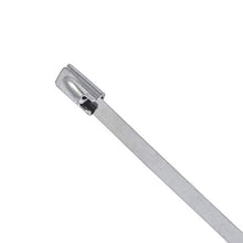 Load image into Gallery viewer, Calterm 73350 Stainless Steel Cable Tie, 6 Inch., 100 lb. Tensile Strength, Wire / Cord Management Industrial and Household Use, Metal Zip Tie, 10 Pk.
