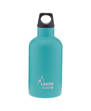Load image into Gallery viewer, Laken Thermo Futura Vacuum Insulated Stainless Steel Water Bottle Narrow Mouth, Turquoise, 12 Ounce
