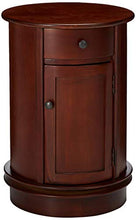 Load image into Gallery viewer, Oriental Furniture 26&quot; Classic Oval Design Nightstand - Cherry
