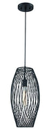 Lite Source LS-19739 Waggoner Pendant with Black Metal Shade
