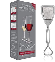 The Wand Wine Filter by PureWine | No More Wine Headaches | Removes Sulfites And Histamines | By-The-Glass (8-pack)