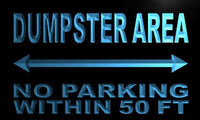 Dumpster Area No Parking Within 50 m LED Sign Neon Light Sign Display m293-b(c)
