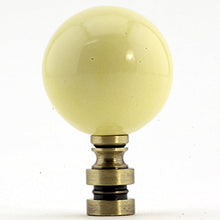 Load image into Gallery viewer, Ceramic 40mm Buttercup Ball Antique Base Finial 2.25&quot; h
