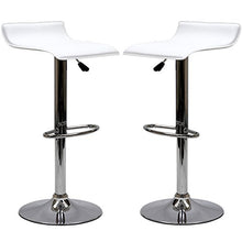 Load image into Gallery viewer, Modway Gloria Vintage Modern Faux Leather Upholstered Swivel Two Bar Stools in White
