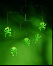Load image into Gallery viewer, Happy Frog Hanging Mobile - 22 Inches - High Quality - Handmade in Denmark by Flensted
