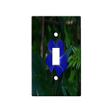 Load image into Gallery viewer, Flower Indigo - Decor Single Switch Plate Cover Metal
