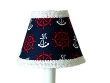 Load image into Gallery viewer, Silly Bear Lighting Anchor and Helm Lamp Shade, Blue
