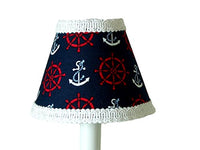 Silly Bear Lighting Anchor and Helm Lamp Shade, Blue