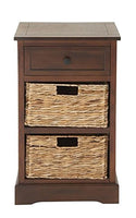Deco 79 Wood 2 Baskets and 1 Drawer Storage Unit, 16