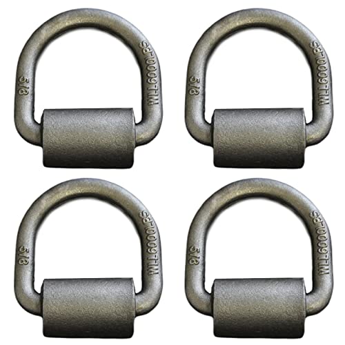 WorldPac (Pack of 4) 5/8-inch,18,000 Lbs Load Capacity Weld-on Forged Flip D-Ring Anchor