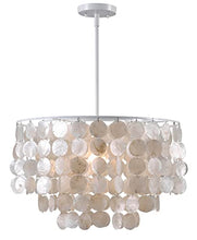 Load image into Gallery viewer, Kenroy Home 93409WH Shelley 1 Light Pendants, 20 Inch Width, White
